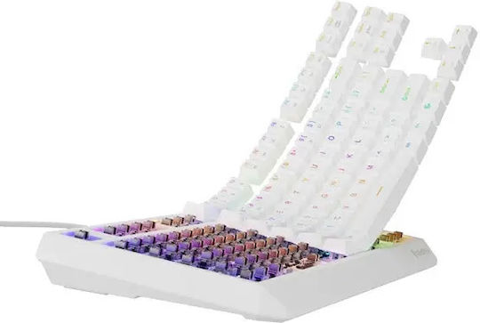Genesis Thor 230 TKL Gaming Mechanical Keyboard Tenkeyless with Outemu Brown switches and RGB lighting (English US) White
