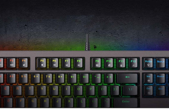 Havit KB872L Gaming Μηχανικό Πληκτρολόγιο με RGB φωτισμό (Αγγλικό US)