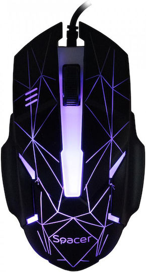 Spacer SP-GK-01 Set Gaming Tastatur mit RGB-Beleuchtung & Maus (Englisch US)