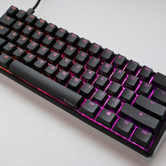 Ducky One 3 Mini Classic Gaming Mechanical Keyboard 60% with Cherry MX Blue switches and RGB lighting (English US)