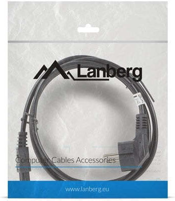 Lanberg Schuko - IEC C5 Cable 0.18m Μαύρο CA-C5CA-11CC-0018-BK
