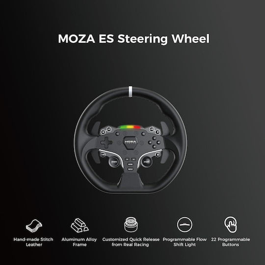 Moza Racing R5 Bundle Steering Wheel with Pedals for PC