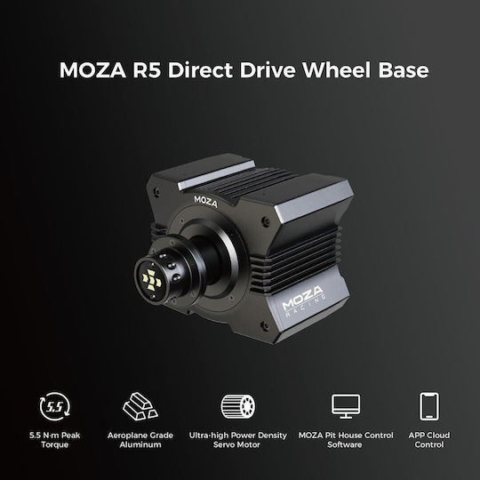 Moza Racing R5 Bundle Steering Wheel with Pedals for PC