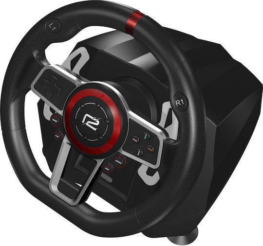 Raleigh Ready2gaming Racing Wheel Pro Steering Wheel with Shifter and Pedals for PC / PS3 / PS4 / Switch with 900° Rotation