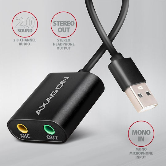 Axagon ADA-12 External USB 2.0 Sound Card