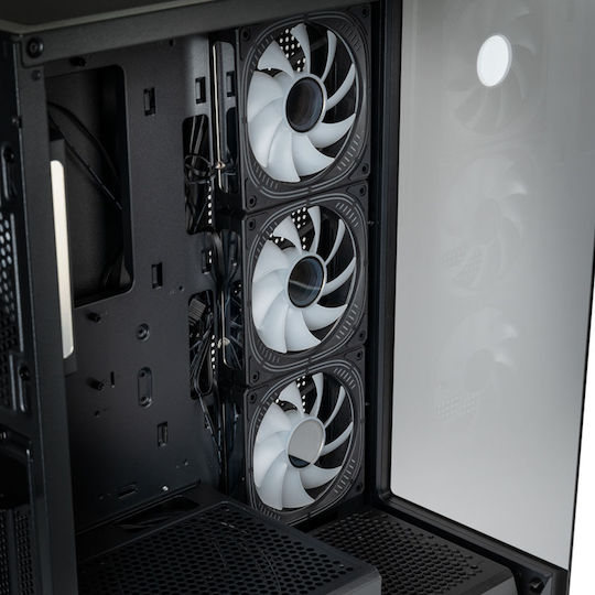 Kolink Unity Peak ARGB Gaming Midi Tower Computer Case with Side Window Black