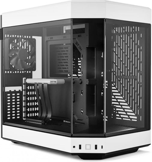 HYTE Y60 Геймърско бюро Midi Tower Компютърна кутия със страничен прозорец Black / White