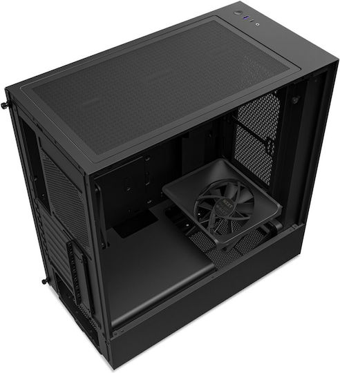 NZXT H5 Flow Gaming Midi Tower Κουτί Υπολογιστή με Πλαϊνό Παράθυρο Μαύρο