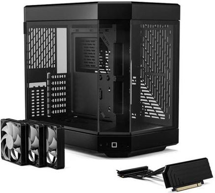 HYTE Y60 Геймърско бюро Midi Tower Компютърна кутия със страничен прозорец Черен