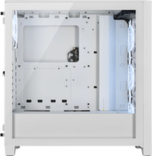 Corsair 4000D RGB Airflow Gaming Midi-Turm Computergehäuse mit Seitenfenster Weiß