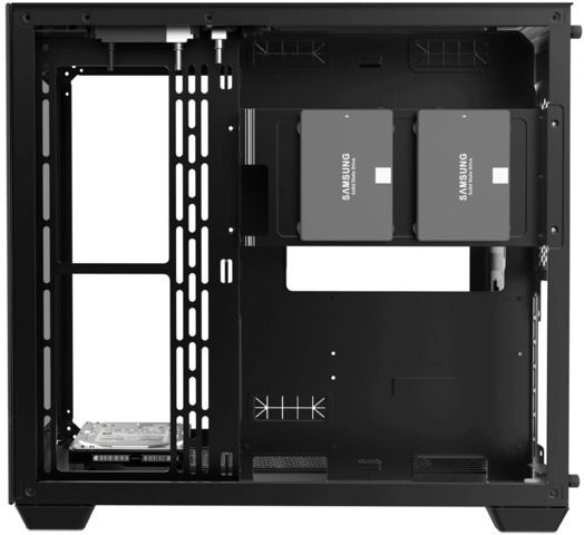 Raijintek Paean C7 Геймърско бюро Midi Tower Компютърна кутия със страничен прозорец Черен