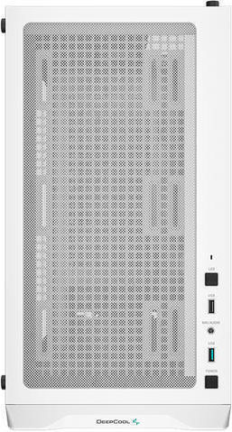 Deepcool CC360 ARGB Геймърско бюро Мини кула Компютърна кутия със страничен прозорец Бял