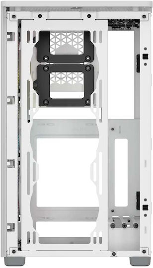 Corsair 2000D RGB Airflow iCUE Mini Tower Κουτί Υπολογιστή Λευκό