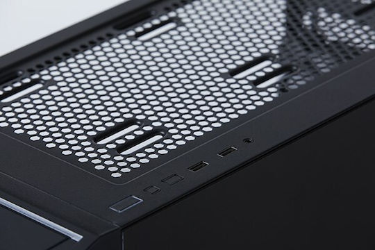 Lian Li Lancool 215 Midi Tower Κουτί Υπολογιστή με Πλαϊνό Παράθυρο και RGB Φωτισμό Μαύρο