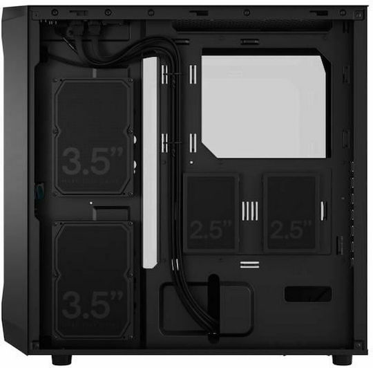 Fractal Design Focus 2 Gaming Midi Tower Κουτί Υπολογιστή με Πλαϊνό Παράθυρο RGB Black