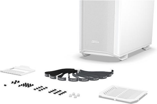 Be Quiet Dark Base 701 Gaming Full Tower Κουτί Υπολογιστή με Πλαϊνό Παράθυρο και RGB Φωτισμό Λευκό