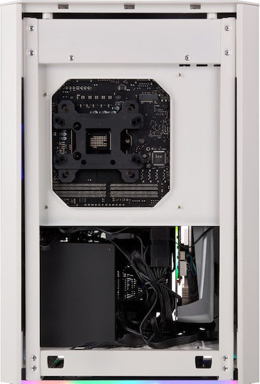 Raijintek Ophion Elite Gaming Mini-Turm Computergehäuse mit Seitenfenster Weiß
