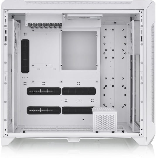 Thermaltake CTE C750 Air Snow Gaming Full Tower Computer Case with Window Panel and RGB Lighting White