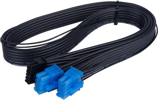 Silverstone 12+4 pin - 2x 8-Pin PCIe Cable 0.55m Μαύρο SST-PP14-PCIE