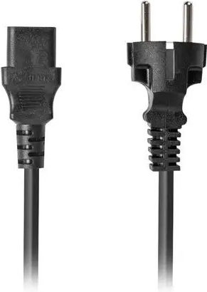Lanberg Schuko - IEC C13 Cable 1.8m Μαύρο CA-C13C-15CC-0018-BK