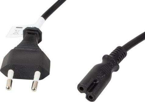 PremiumCord Euro - IEC C7 Cable 2m Μαύρο