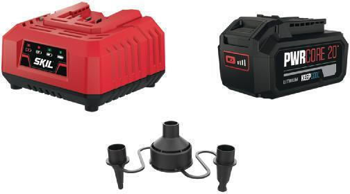 Skil D00290 Σετ Φακός & Φυσητήρας Brushless 20V με 1 Μπαταρία 4Ah