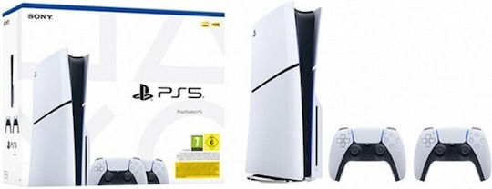 Sony PlayStation 5 Slim Digital 1TB with Second DualSense (Official Bundle)