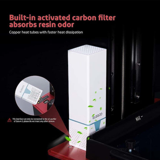 Elegoo Saturn 2 Αυτόνομος 3D Printer Ρητίνης με Σύνδεση USB