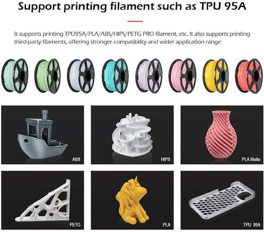 Flashforge Finder 3 Αυτόνομος 3D Printer με Σύνδεση USB / Wi-Fi