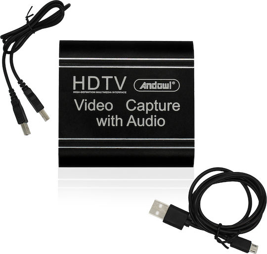 Andowl Q-HD485 Video Capture για Laptop / PC και σύνδεση HDMI / USB-A