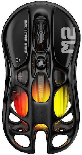 GravaStar Mercury M2 Drahtlos RGB Gaming Gaming Maus 26000 DPI Stealth Black