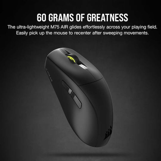Corsair M75 Air Ασύρματο Gaming Ποντίκι 26000 DPI Μαύρο