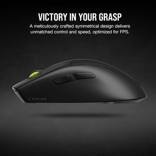 Corsair M75 Air Ασύρματο Gaming Ποντίκι 26000 DPI Μαύρο