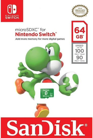 Sandisk Nintendo microSDXC 64GB Class 10 UHS-I