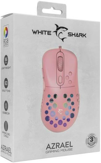 White Shark GM-5013 RGB Gaming Ποντίκι 12800 DPI Azrael Pink