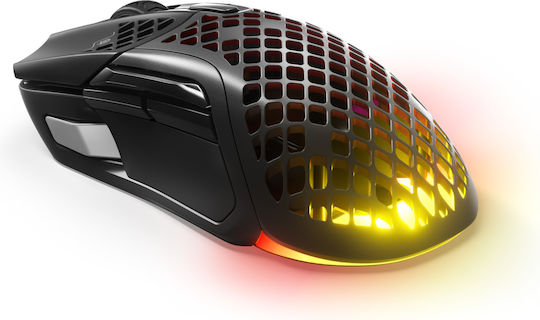 SteelSeries Aerox 5 Kabelloses RGB Gaming Maus 18000 DPI Schwarz Mattierte Oberfläche