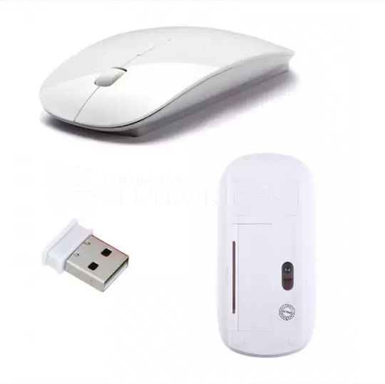 Aoas AOAS R-601 Ασύρματο Gaming Ποντίκι Λευκό