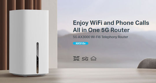 TP-LINK NX510V v1 Wireless 5G Router Wi‑Fi 6 with 3 Gigabit Ports