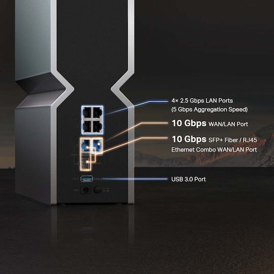 TP-LINK Archer BE800 v1 Ασύρματο Router με 6 Θύρες