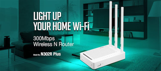 TotoLink N302R Ασύρματο Router Wi‑Fi 4 με 4 Θύρες