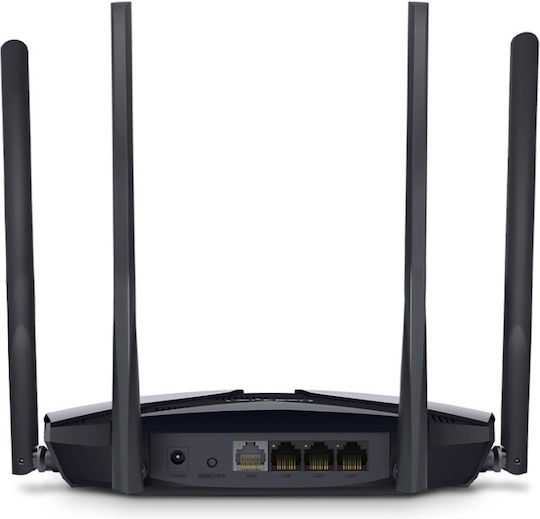 Mercusys MR80X v3 Drahtlos Router Wi-Fi 6 mit 3 Anschlüssen Gigabit Ethernet