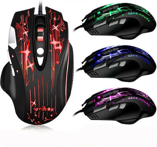 Weibo WB912 RGB Gaming Ποντίκι Μαύρο