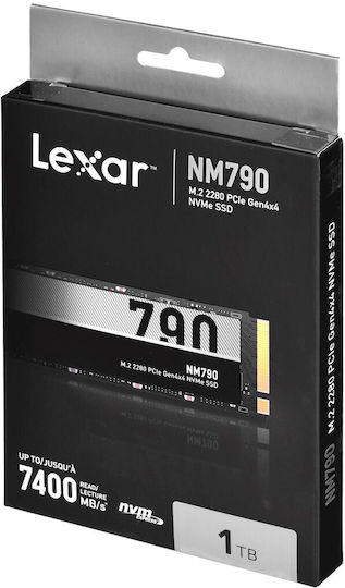 Lexar NM790 SSD 1TB M.2 Type with PCI Express 4.0 Connection PS5 Compatible LNM790X001T-RNNNG