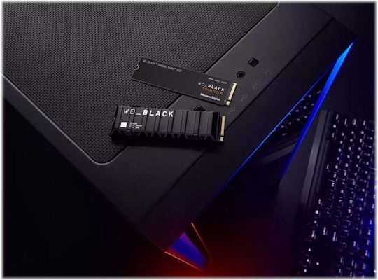 Western Digital Black SN850X SSD 1TB τύπου M.2 με σύνδεση PCI Express 4.0 και Ψύκτρα (PS5 Compatible) WDS100T2XHE