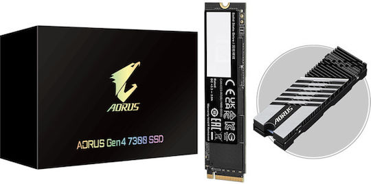 Gigabyte AORUS Gen4 7300 SSD 1TB M.2 NVMe PCI Express 4.0 AG4731TB