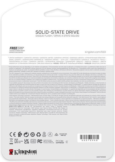 Kingston NV2 SSD 4TB Тип M.2 С Връзка PCI Express 4.0 SNV2S/4000G