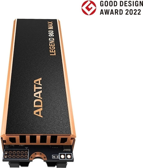 Adata Legend 960 MAX SSD 4TB τύπου M.2 με σύνδεση PCI Express 4.0 και Ψύκτρα ALEG-960M-4TCS