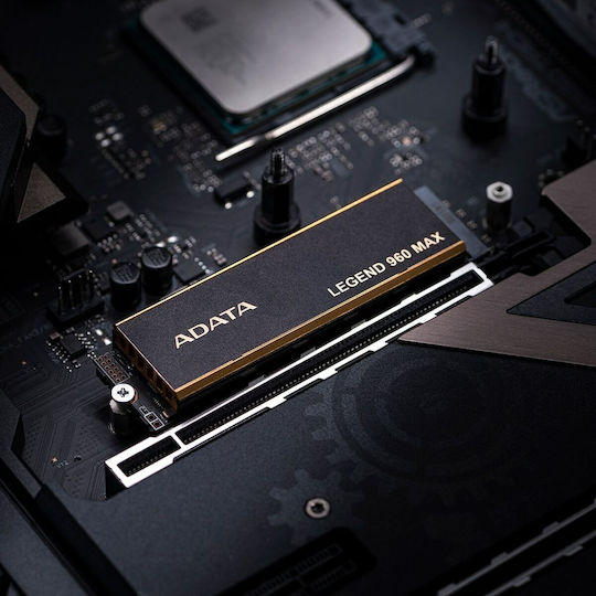 Adata Legend 960 MAX SSD 4TB τύπου M.2 με σύνδεση PCI Express 4.0 και Ψύκτρα ALEG-960M-4TCS
