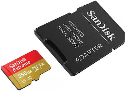 Sandisk Extreme Plus microSDXC 256GB U3 V30 A2 UHS-I cu adaptor