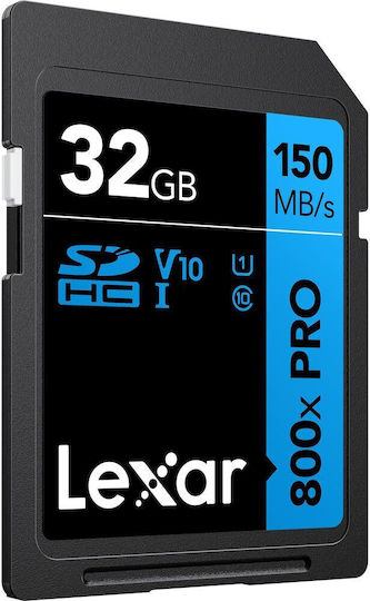 Lexar Professional 800x SDHC 32GB Class 10 U1 V10 UHS-I